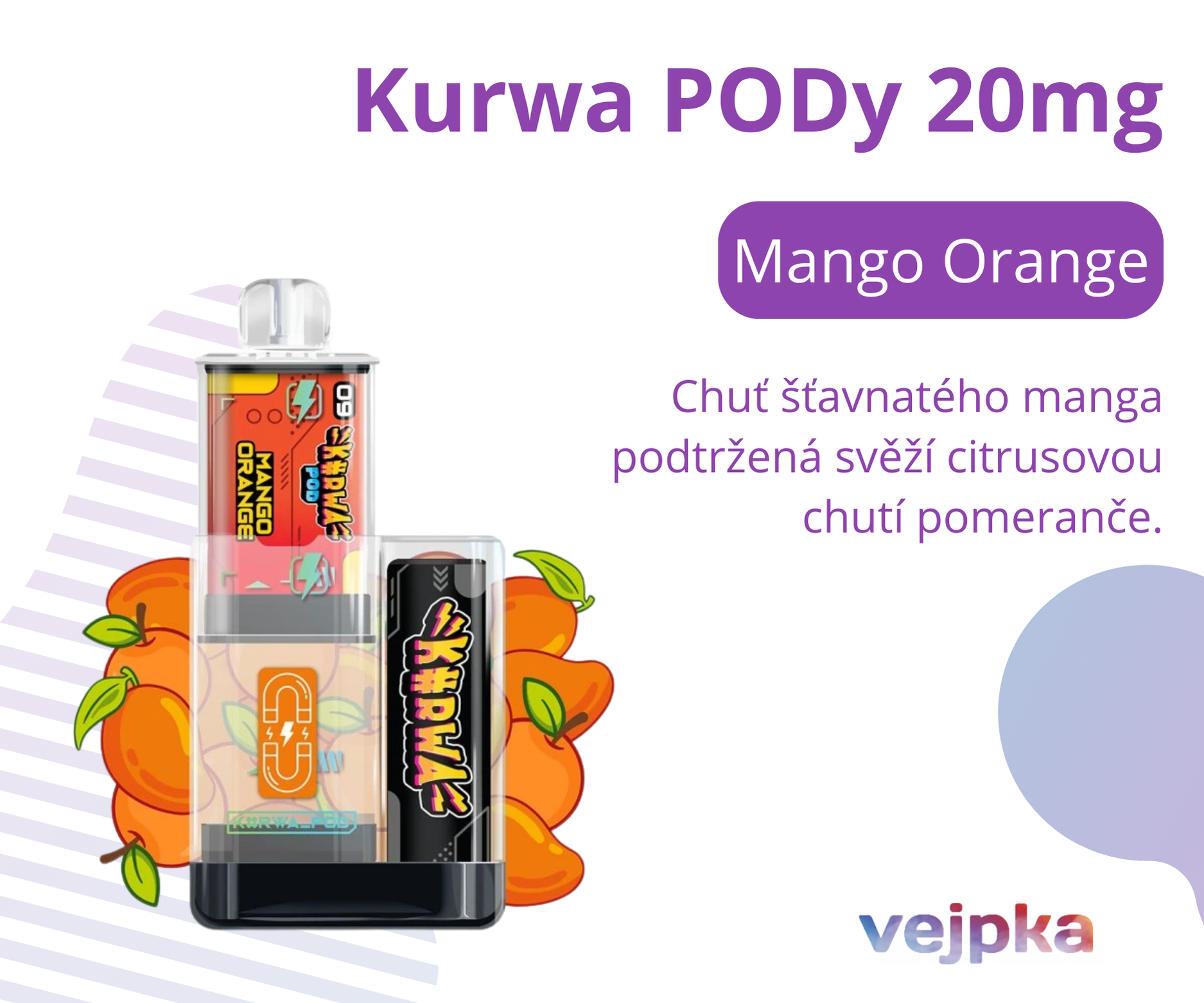 KURWA PODS 2X - MANGO ORANGE
